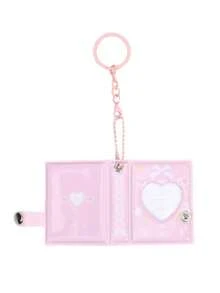 (With Pendant) Korean Style Bow Tie Photo Album, Student ID Card Holder, Cute Idol Mini Card Display Pendant - Mini Heart - View 8