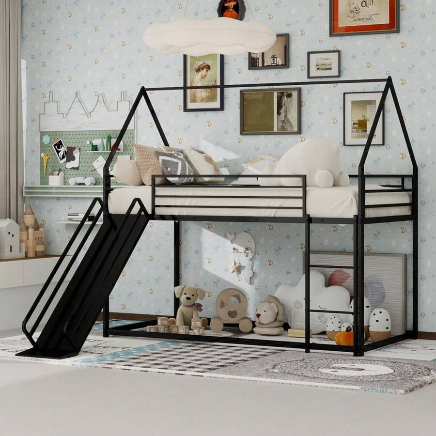 Kids Bed Frames, Headboards & Footboards - Black + Iron + Bedroom - View 1