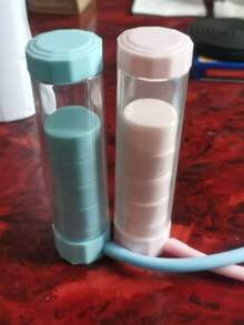 1pc Adjustable Breathing Trainer - Pink/Blue, Portable Home Fitness Equipment, Gym Face Trainer, Breathing Dumbbell, Abdominal Muscle Trainer, Deep Breathing Trainer, Lung Capacity Improvement, Face Lifting & Tightening Device - A - View 12