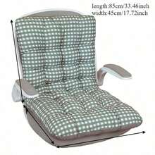 1pc New Polyester Fiber Seat Cushion - Washable, Suitable For Elderly, Applicable To Office, Camping, Patio And Dining Chair, Fabric Seat Pad - 1PC - View 6