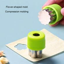 Máquina para hacer pasta en forma de mariposa de acero inoxidable, incluye cortador de mini empanadillas, sello para galletas, juego de utensilios de cocina - No se requiere electricidad - Multicolor - Ver 2