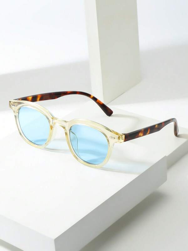 1pc Unisex Cat Eye Small Frame High-Quality Personalized Minimalist Fashion Glasses, Suitable For Party, Casual, Travel, Beach, Daily Wear