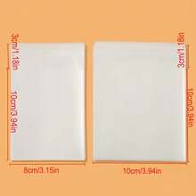 100pcs Matte OPP Bags, Transparent Self-Adhesive Bags, Suitable For Handmade Items, Jewelry Storage, Birthday Party Gift Packaging - Clear - View 6