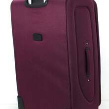 Purple Polyester Soft Shell Suitcase 18" 20" 26" 29" 32" Ultra Lightweight Expandable Unbreakable 8 Wheel 360° Rotation - Dark Purple - View 6