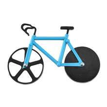 1个自行车造型披萨刀，创意滚动披萨刀，双轮披萨切割器，披萨分割器，单轮自行车造型披萨刀，不锈钢披萨刀，适用于家庭和专业厨房 - 有趣的披萨派对装饰 - 易于清洁的披萨切割工具 - 烹饪爱好者的趣味设计 - 多 - 查看 14