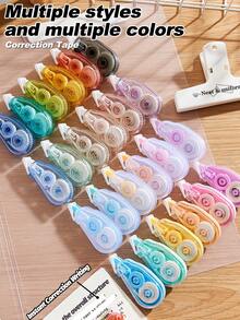 Correction Tape 3/6/12 PCS, For Smooth Error Covering, School Exams & Office Documents, Suitable For School And Office Household Items Back To School - Sets - View 4