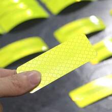 30 cintas reflectantes de  al aire libre, pegatinas reflectantes de advertencia para el reflector del coche, calcomanías impermeables reflectantes para vehículos, bicicletas, motocicletas,41024111 - Multicolor - Ver 6