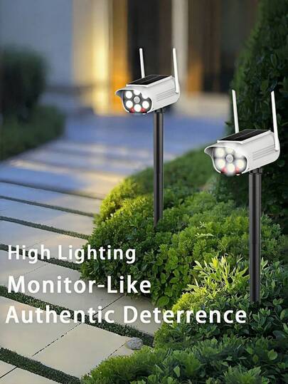 2026 New Solar Powered Ground Camera Light: Illuminate The Way Home, Provide Safety Lighting, Suitable For Outdoor Street, Lawn Lighting, With Motion Sensor, 3 Lighting Modes, Applicable For Yard, Lawn, Fence And Entrance Gate.