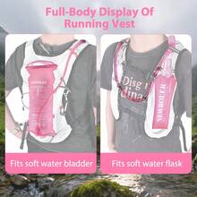 2L Large Capacity Water Bladder Backpack, Suitable For Cycling, Hiking, Running And Travel - Pink - View 11