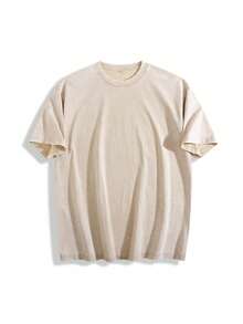 Star Print Tee Shirt, Tees For Men, Casual Short Sleeve T-Shirt For Summer - 杏色 - 查看 2