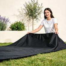 210D 高强度涤纶防水户外家具罩 - 沙发椅罩，防水、防尘、防紫外线、防撕裂、防风，带可调节抽绳，适用于花园、庭院、露台、阳台、客厅 - 全天候防护 - 花園庭院防水罩 - 查看 3