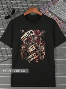 Guns N' Tour Monsters Of Rock Roses Because What You Want And What You Get Are Two Completely Different Things Brazil Unisex Shirt - 黑色 - 查看 1