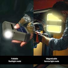 1pc Solar Magnetic Foldable Camping Light - Stepless Dimming, Type-C Fast Charge Long Battery Life Outdoor Light - Multicolor - View 7