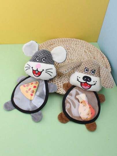 1 Muñeca de mascota de peluche de perro Retriever Dorado resistente a mordeduras, autoentretenable con juguetes chirriantes para mascotas