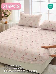 2/3pcs Bedding Set, Bedding, Mattress Protector, Bed Cover, Bed Sheet, Home Decor, Comfortable Home Textile, Breathable Anti-Pilling Mattress Protector, Soft & Skin-Friendly, Soft & Comfortable Bedroom Bedding, Fashionable Mattress Cover - Multicolor - View 11