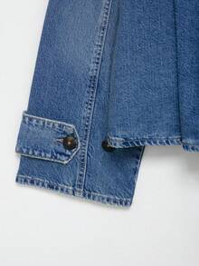 Chaqueta vaquera de estilo minimalista con cuello alto, de moda para mujer, estilo europeo y americano, nueva colección primavera/verano de DEEKA - Azul - Ver 8