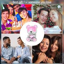 1 Piece Silver-Plated Little Happiness Flat Bead, Perfect Lovers Bead, Love Tango Bead, Happy Little Kangaroo Bead, Glow-In-The-Dark Rose Safety Clasp, Glow-In-The-Dark Rose Pendant, Moon Rose Glow Pendant, Hand-Holding Glow Beads, Sweet Bear Glow Beads, Love Cube Glow Beads. Ideal For Original Snake-Style Bracelets, Necklaces, Bead Strands, DIY Jewelry Making, And Luxurious Bestie Gifts. - Multicolor - View 10