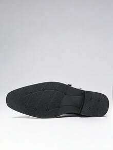 Salkin 经典复古男士僧侣搭扣正装鞋 - 双扣尖头套脚正式正装乐福鞋，纯色，柔软舒适，防滑，适合办公室、商务、派对、婚礼、西装等场合，春夏秋季均有，大码（尺码偏大，建议选购小一码） - 黑色 - 查看 11