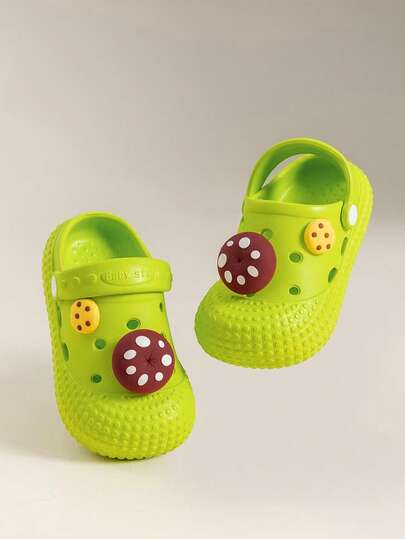 1 Pair Unisex Baby/Toddler Cartoon Design Anti-Slip Flat Casual Breathable Sandals, Suitable For Spring/Summer