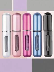 1pc 5ml Black Decanter Bottle Easy To Refill, No Tools Required; Features A Fine Mist Spray That Restores The Fragrance. Leak-Proof Design For Worry-Free Carrying, Suitable For Dates, Travel, Work And Other Occasions. Also An Excellent Gift Choice. - Vàng - Xem 1