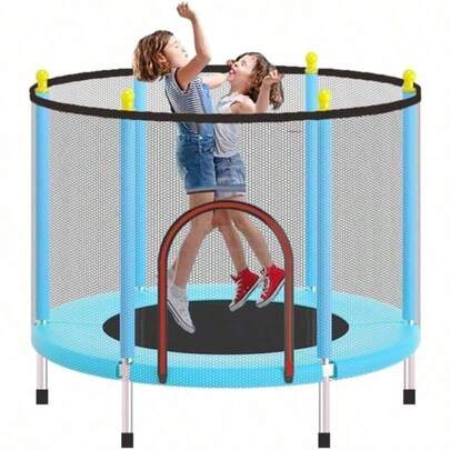 Trampolín Diámetro 150cm Ninos Iantil Juguetes S Lona De Salto Negro Cobertor De Resortes Regalos Baloncesto