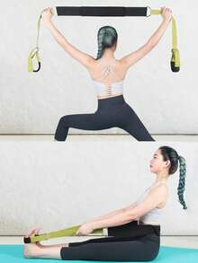 1pc Yoga Stretching Strap, For Splits Training, Dance Flexibility Resistance Band - Non-Slip Stretch Strap For Leg Stretching And Flexibility Improvement - Multicolor - View 8