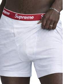 Supreme Hanes Boxer Briefs (4 Pack) - trắng - Xem 4