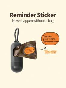 Coffee Scented Outdoor Dog Walking Poop Bag Refill, Thick Leak-Proof Pet Waste Dispenser, Material - Brown - View 3