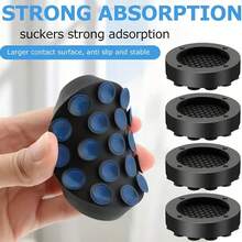 4件套洗衣机减震垫，带强力吸盘，洗衣机防震垫，洗衣机脚垫，洗衣机防震垫 - 圓形 - 查看 10