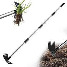 Digger, Remover Length 150cm, Puller With Long Handle, 2-In-1 Rake And Garden , Garden Tool Efficient Removal Garden Tools - 1 - View 8