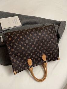 Túi xách tay cỡ lớn, kiểu dáng cổ điển retro họa tiết hoa, đa năng, phù hợp cho mọi mùa. Thích hợp cho kỳ nghỉ, du lịch, mua sắm, đi làm, đi học, làm quà tặng ngày Valentine, quà tặng cho mẹ, v.v. - Nhiều màu - Xem 8