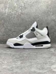 Stylish Men's And Women's Basketball Shoes For Parties And Lace-Ups - Trắng/Đen - Xem 2