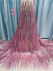 5 Yards/1 Yard High Quality Red African Swiss Voile Embroidered Mesh Lace Fabric, Suitable For Sewing Party Dresses, Blue - A - View 19