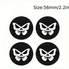 56mm/65mm Car Center Wheel Hub Cap Butterfly Bone Face Mask Wheel Sticker Decal - 4pcs - View 10