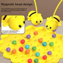 SKYQITIAN This Magnetic Bee Fishing Toy Helps Babies Develop Excellent Concentration Through Bead-Collecting Games. A Fantastic Early Education Tool, Perfect For Family And Friends Gatherings, And Ideal For Parent-Child Interaction! - Four-player Battle - View 6