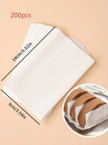 Giấy ngăn cách cuộn bánh mì Thụy Sĩ (100/200 tờ), giấy chống rò rỉ trà sữa, màng bọc chống tràn cà phê, giấy lót bánh mì kẹp thịt hình tròn chống dầu. - Nhiều màu - Xem 11