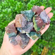 Natural Ocean Jasper Rough Stones, Crystal Gift, Mineral Specimen, Home Decor, Boho Style, Ideal For Spring Festival, Valentine's Day, Mother's Day - Multicolor - View 2