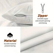 1件复古兔子装饰枕套，2D印花非刺绣，拉链封口，毛绒质感，适合卧室装饰 | 复古风格 | 复活节装饰，四季皆可机洗，不含枕芯，适用于沙发、床、汽车座椅 - 寶藍色 - 查看 8