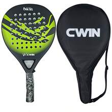 CAMEWIN Padel Racket Tennis Carbon Fiber Soft EVA Face Tennis Paddle Racquet Racket With Padle Bag Cover - Multicolor - View 4