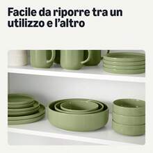Set da pranzo - Verde oliva - Visualizzare 6