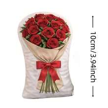 1pc Customized Photo Throw Pillow, Personalized Cushion, Can Customize Interesting Patterns, Double-Sided 3D Pillow, Suitable As Gift For Parents/Family/Her/Him/Girlfriend/Boyfriend, Couples Birthday Gift - Roses - View 19