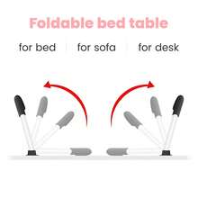 Lap Desk For Laptop Bed Trays For Eating And Laptops Bed Table Tray Breakfast In Bed Tray With Legs Lap Trays For Adults Lap Table Laptop Stand TV Trays For Bed With Cup Holder - Hồng - Xem 8