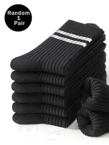 1/3/5/10/20 双装男士短袜靴袜白色平价服装Y2K可爱运动趣味鞋情人节礼物 - 彩色 - 查看 28