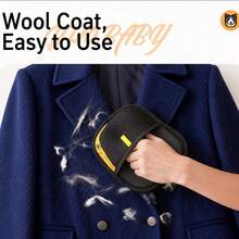 Pet Hair Remover Glove With Double-Sided Static Brush - Cat Hair Removal & Lint Cleaning Mitt - B - View 4