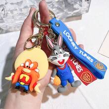 Warner Bros Classic Bugs Bunny Cartoon Keychain Cute And Funny Keychain Pendant Car Keychain Gift For Best Friend - Multicolor - View 9