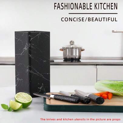 塑料材质可自由插入式刀架，适用于厨房刀具 - 厨房收纳架及厨房必备品