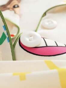 Gongdie CRAYON SHINCHAN 2pcs Crayon Shin-Chan Men's Pajama Set, Short Sleeve Sleepwear, Soft & Breathable - Champagne - View 6