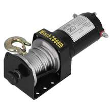 12V 2000LB Electric Winch Vehicle Traction Equipment with Wired Handle Switch 1.2KW 1.6HP Motor - Tensión nominal: 2000 libras - Ver 7