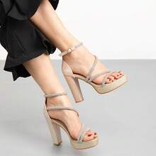 WEIDE Women Heeled Sandals - Gold - View 2