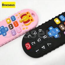 Bneseus 1pc Silicone Teething Toy, Crown Shaped Baby Chewing Toy, Anti-Swallowing Wide Design, Cartoon Remote Control Crown Theme, Suitable For 6-24 Months Boys And Girls, Holiday Gift, Ramadan And Eid Gift - Jewel Crown - View 4